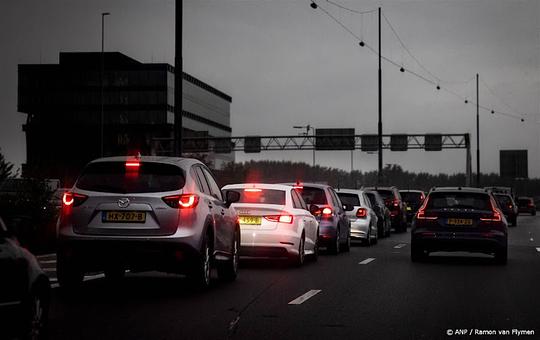 File op de snelweg in Nederland