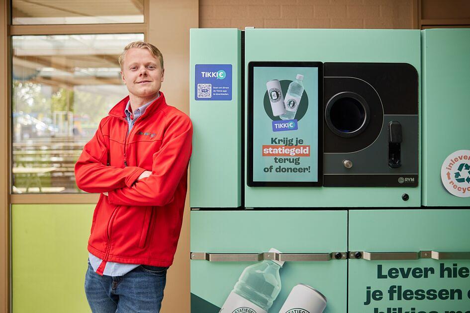 Recycling in pretparken stimuleren met statiegeldautomaten