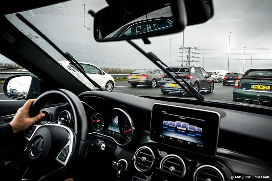 File op de snelweg in Nederland