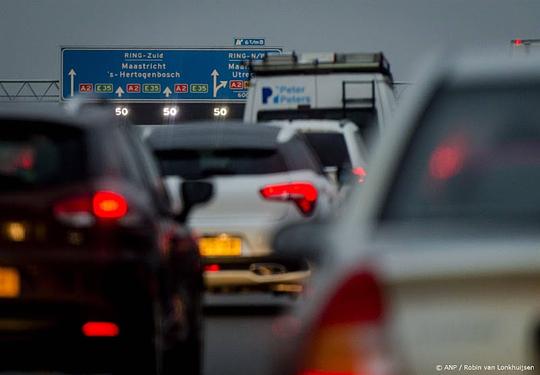 File op de snelweg in Nederland