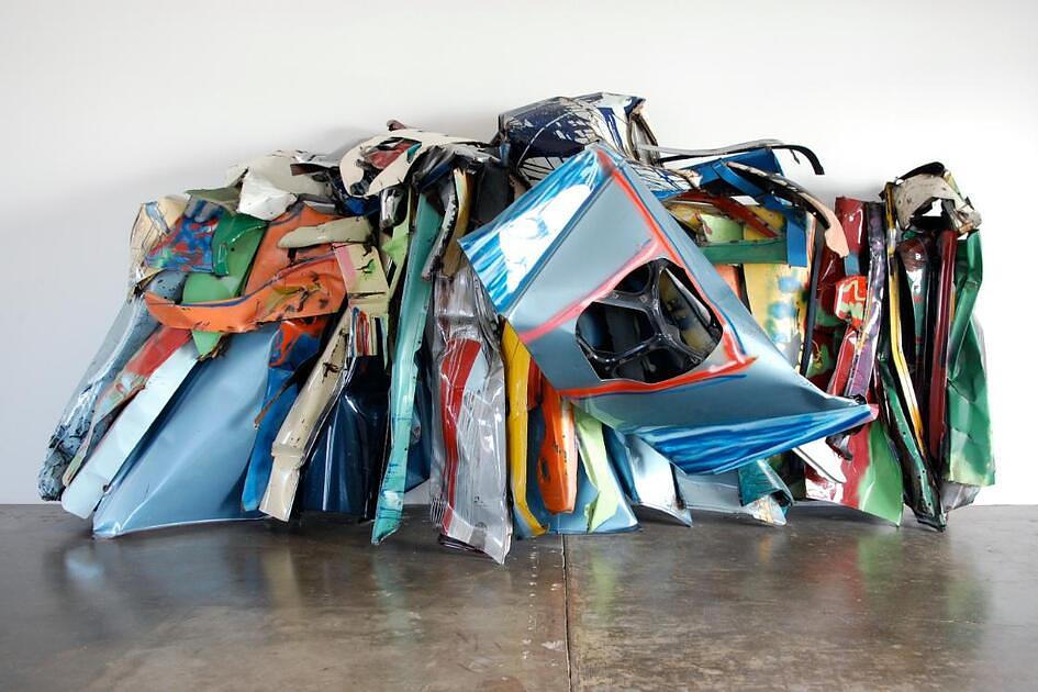 Museum ZAMU in Zaanstad wordt ‘gigantisch’, met kunst van internationale kunstenaars / Foto: "John Chamberlain, Various Works, 1972-1983" door Daniel