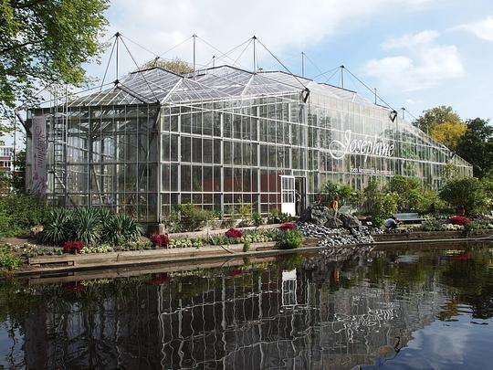 Amsterdamse Hortus heeft plannen voor eigen waterbuffer / Foto: "Greenhouse @ Hortus Botanicus Amsterdam @ Amsterdam" door Guilhem Vellut